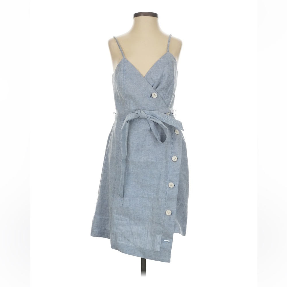 Banana Republic Light Blue Button Midi Dress